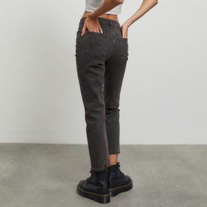 High Waisted Skinny Straight Jean